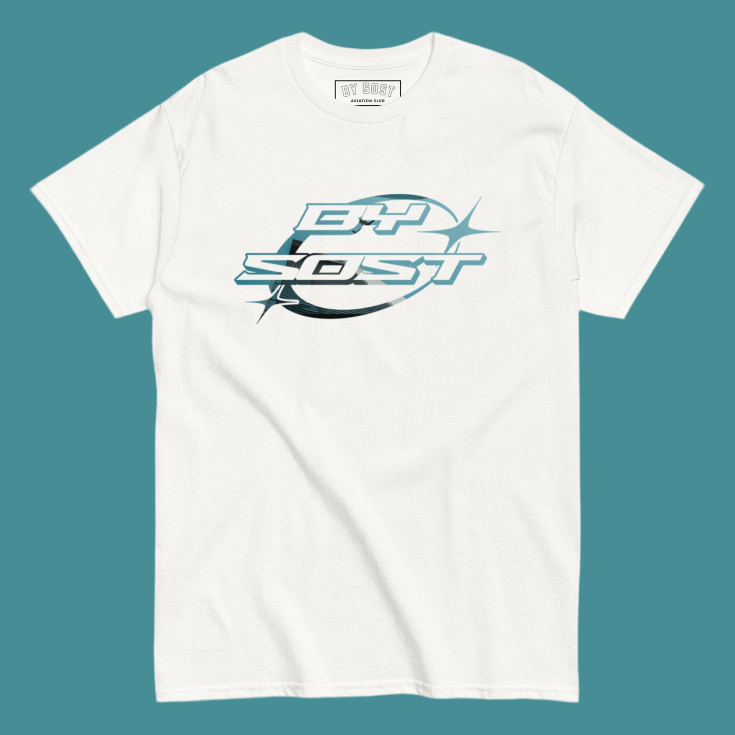 Boarding Aqua Logo T-Shirt