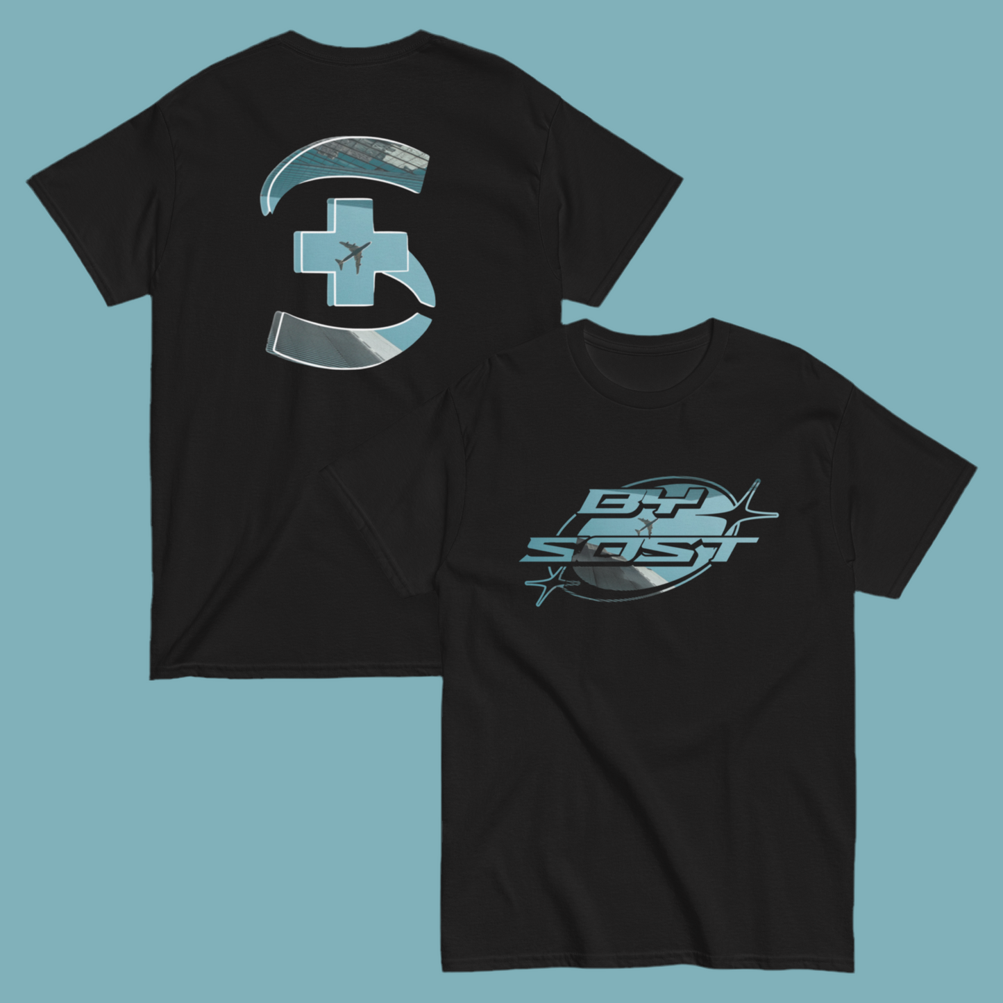 Boarding Aqua Logo T-Shirt